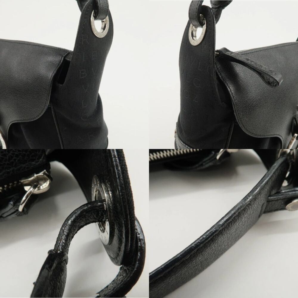 💎✨AUTHENTIC✨💎BVLGARI Logo Mani Black Handbag - Picture 8 of 15